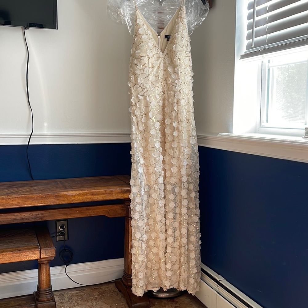 Aqua formal dress